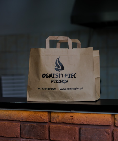 torby na wynos pizzy, burgerów sałatek i makaronów